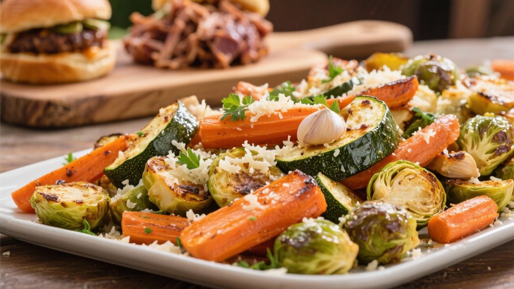garlic parmesan roasted vegetables