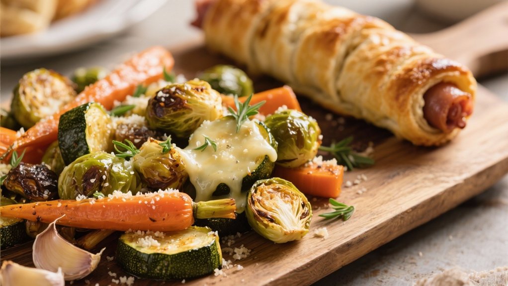 garlic parmesan vegetable medley