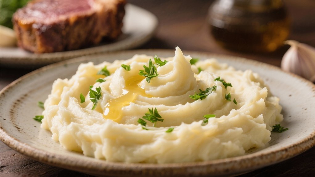 garlic rich creamy potatoes