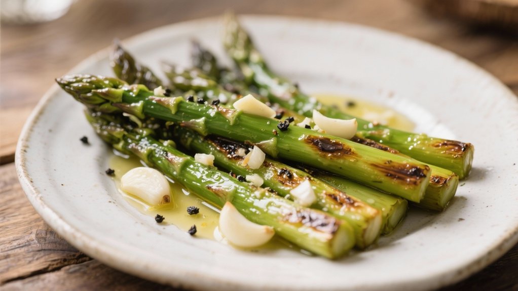 garlic roasted asparagus side dish