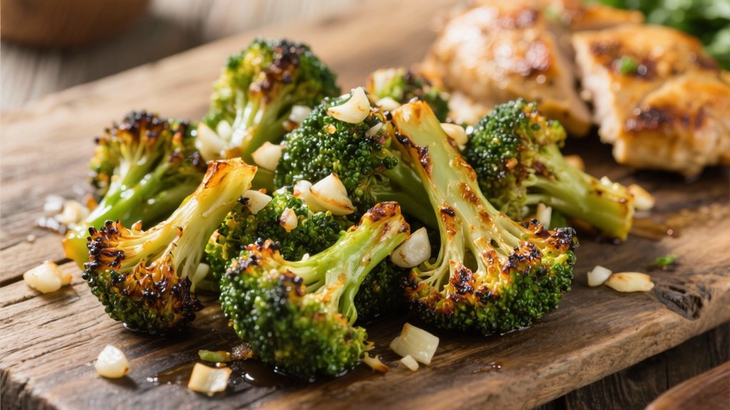garlic roasted broccoli shines