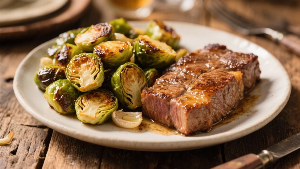 garlic roasted brussels sprouts