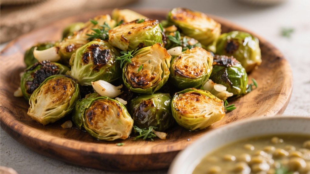 garlic roasted brussels sprouts