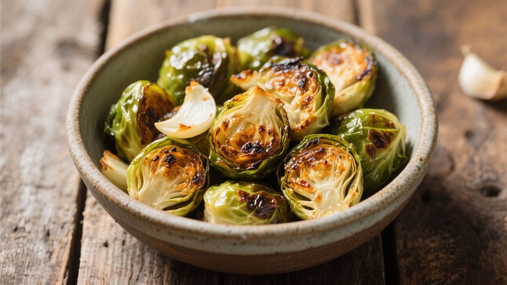 garlic roasted brussels sprouts