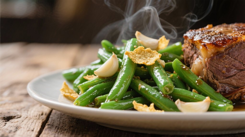 garlic saut ed green beans