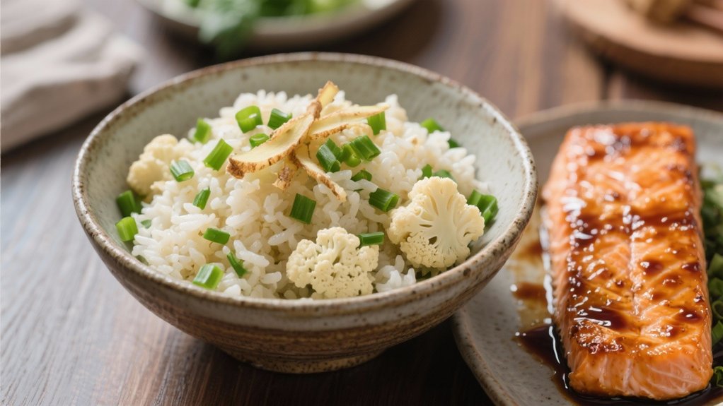 ginger scallion cauliflower rice