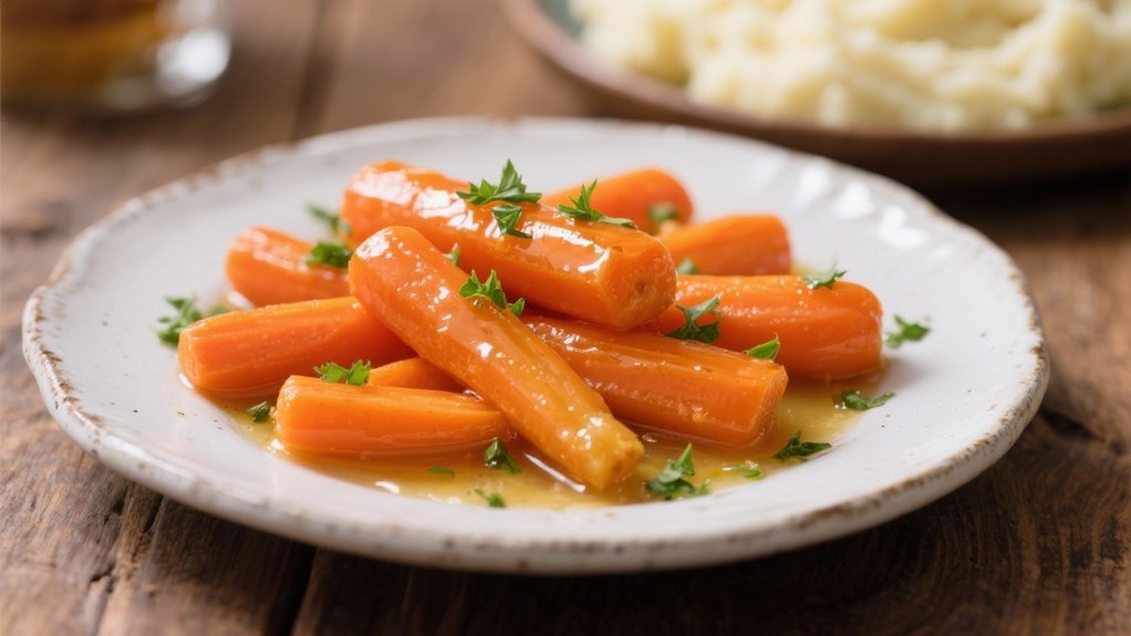 glazed carrots enhance dinner flavor