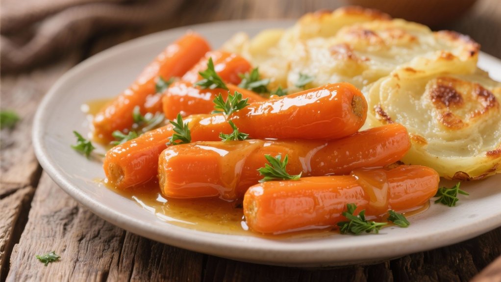 glazed carrots enhance vibrant flavor