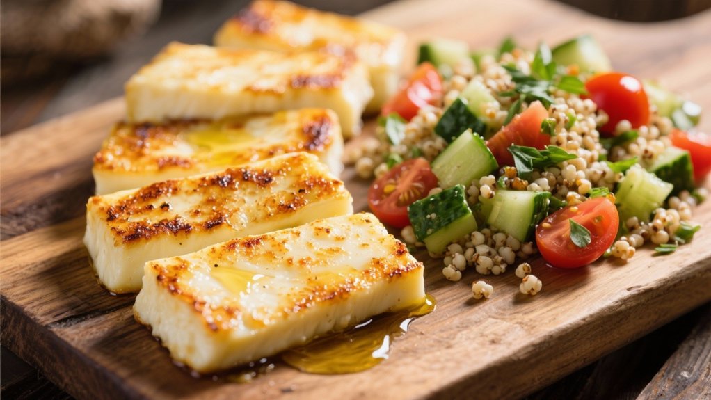 golden crispy halloumi delight