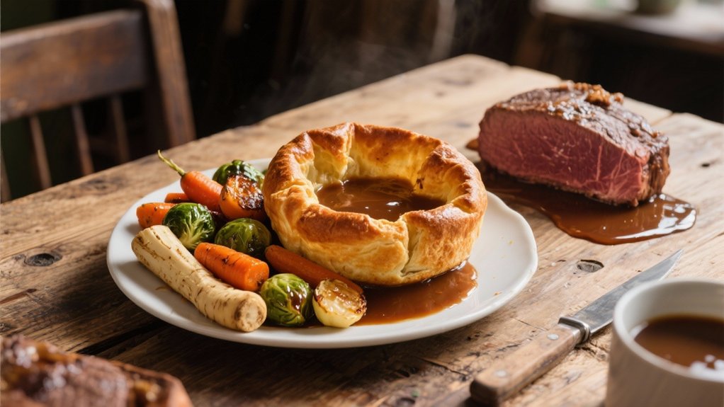 golden puffy beef accompaniment