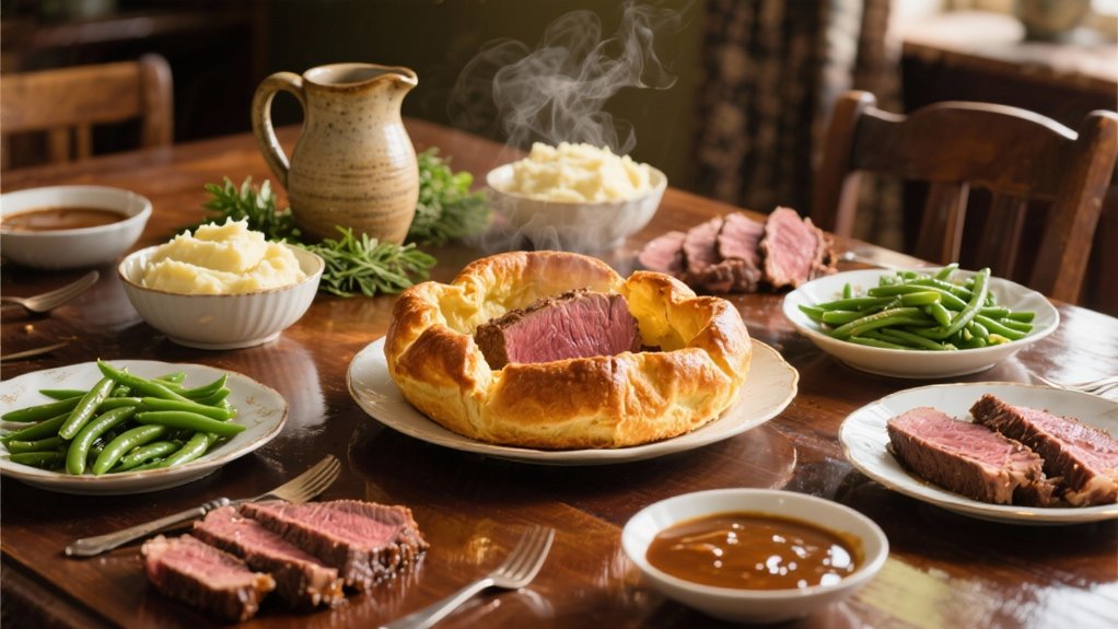 golden puffy roast accompaniment