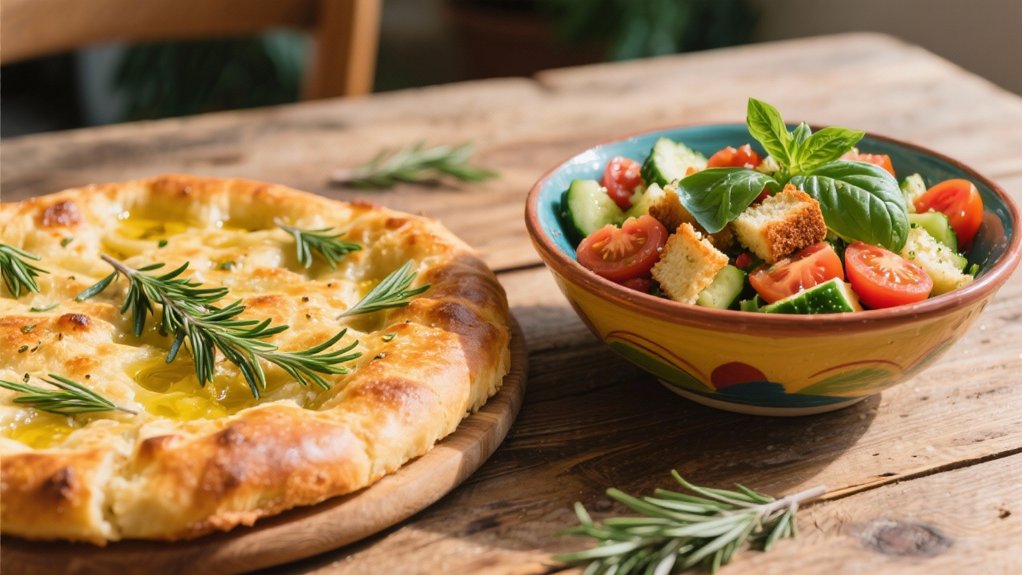 golden rosemary focaccia bread