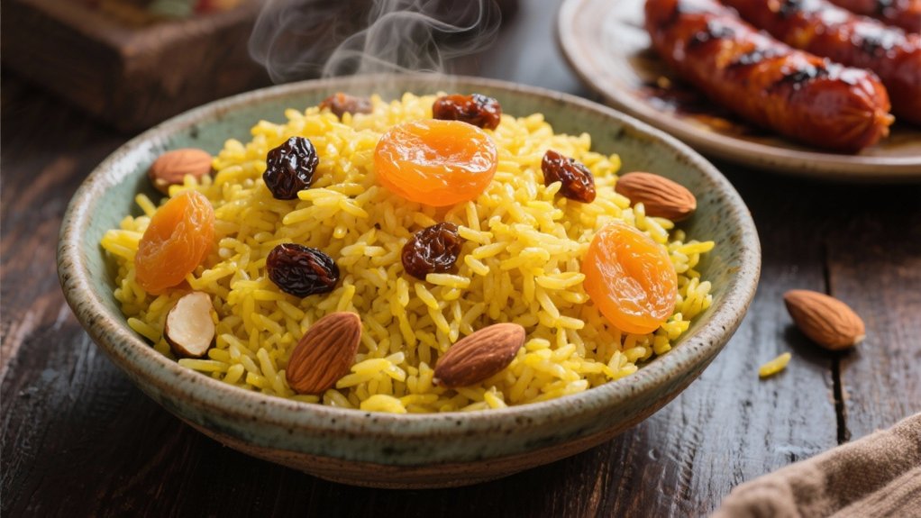 golden saffron rice delight