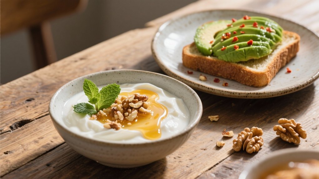 greek yogurt and honey toast