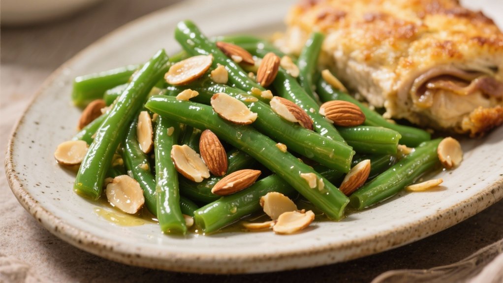 green beans with almonds