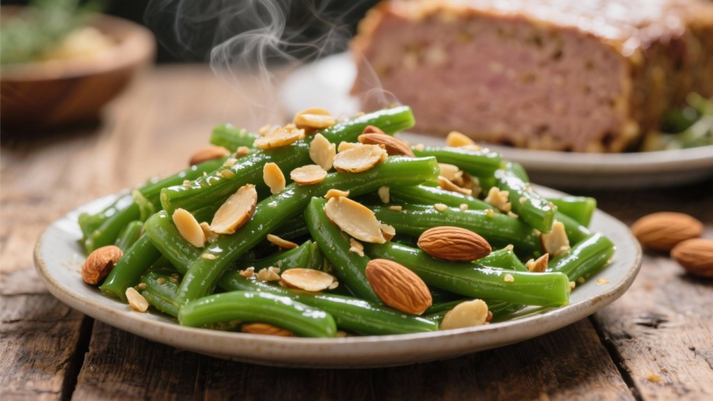 green beans with almonds