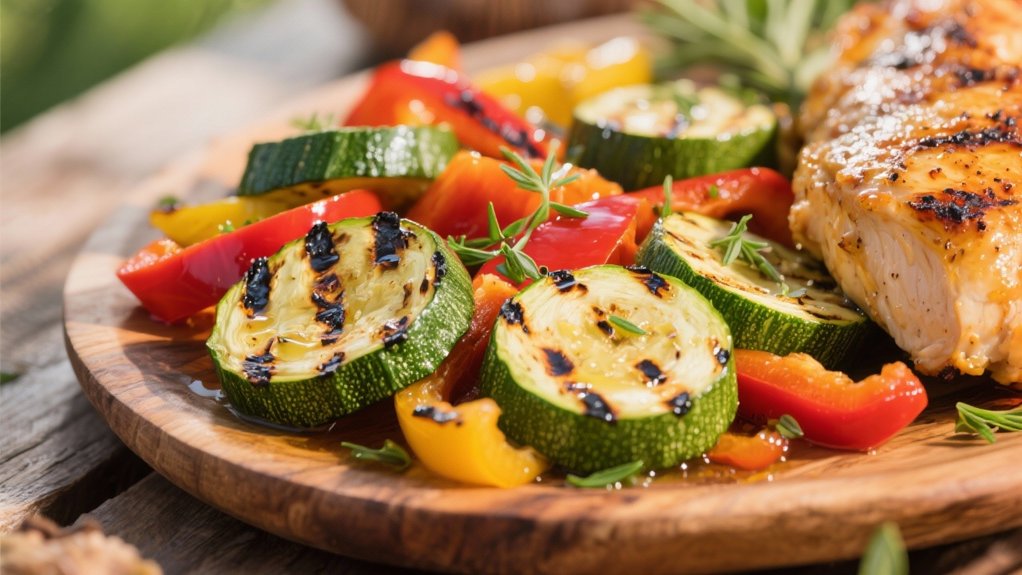 grill colorful vegetable medley