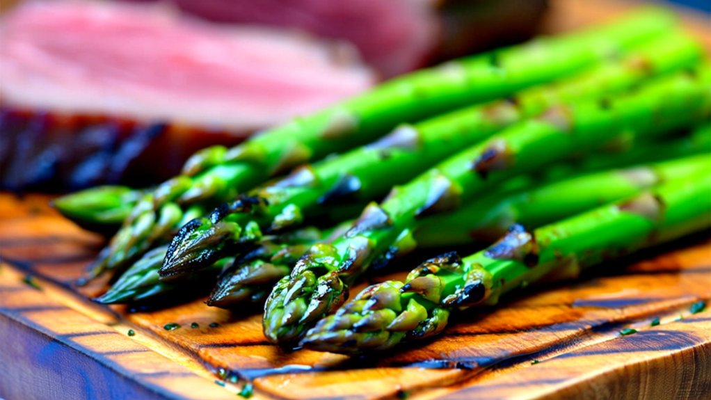 grilled asparagus adds freshness
