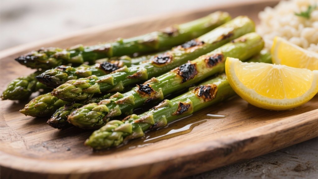 grilled asparagus enhances risotto