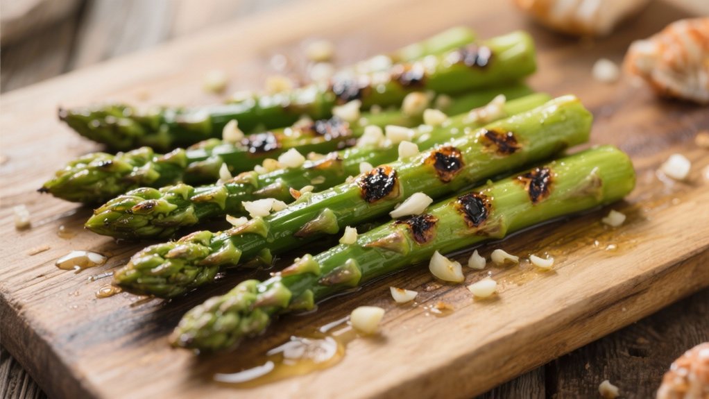grilled asparagus with garlic