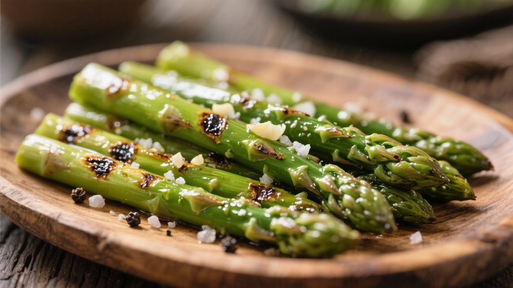 grilled asparagus with garlic