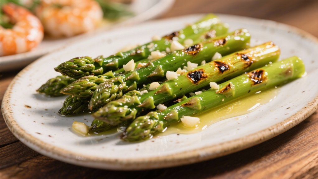 grilled asparagus with garlic