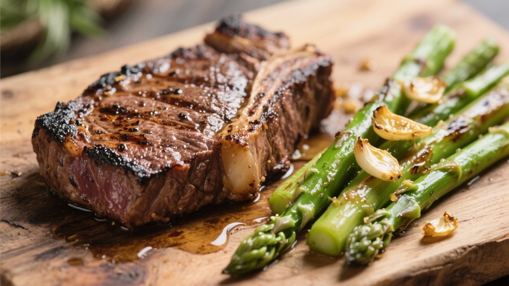 grilled asparagus with garlic