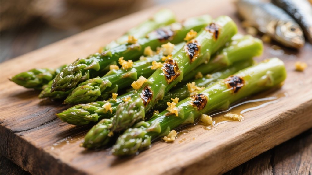 grilled asparagus with garlic