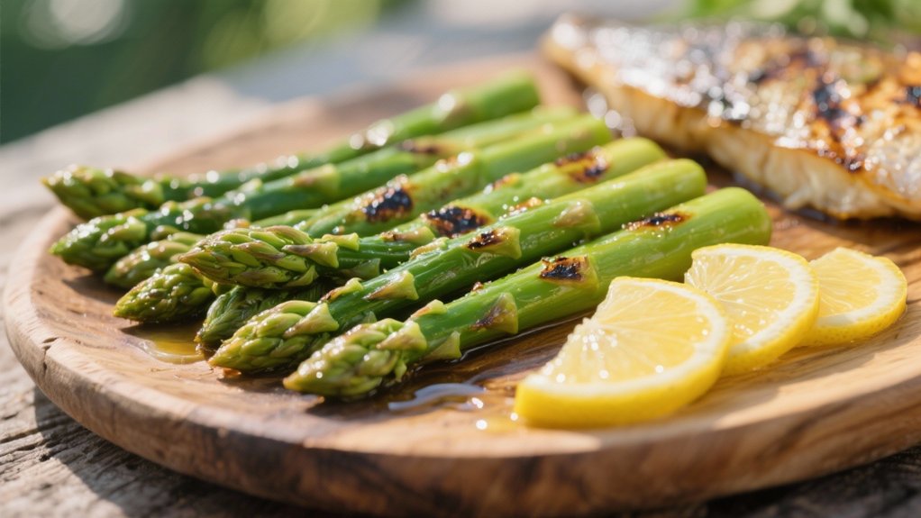 grilled asparagus with lemon