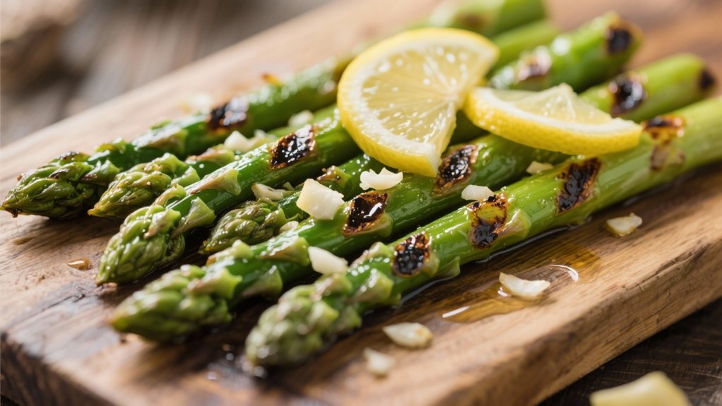 grilled asparagus with lemon