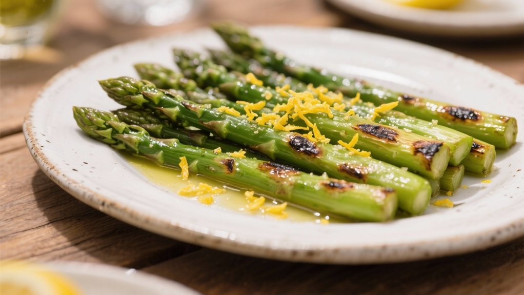 grilled asparagus with lemon
