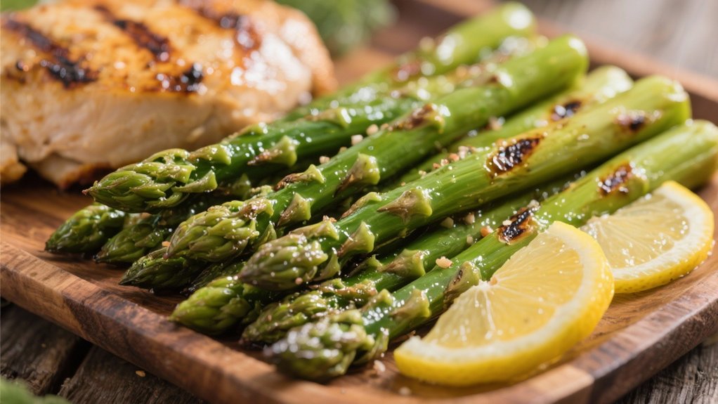 grilled asparagus with lemon