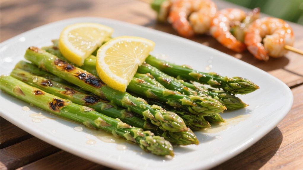 grilled asparagus with lemon