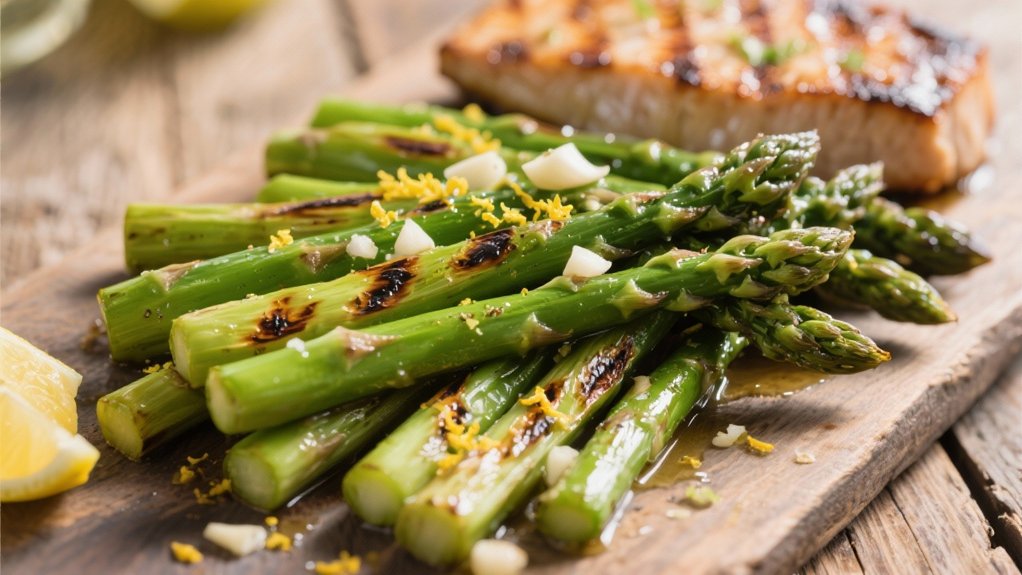 grilled asparagus with lemon