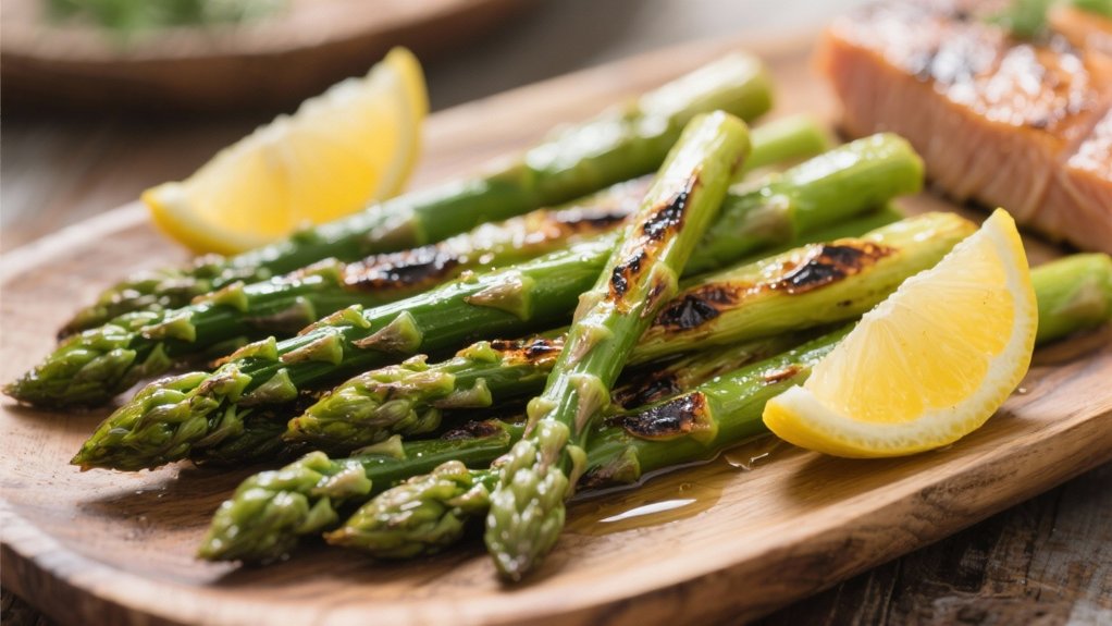 grilled asparagus with lemon