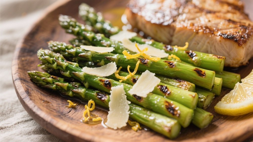 grilled asparagus with lemon