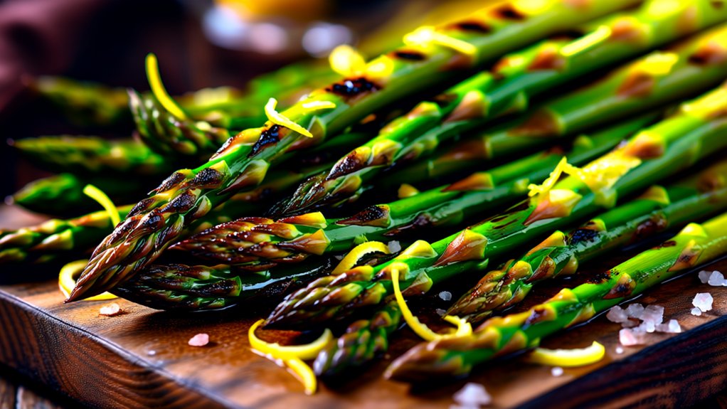 grilled asparagus with lemon butter