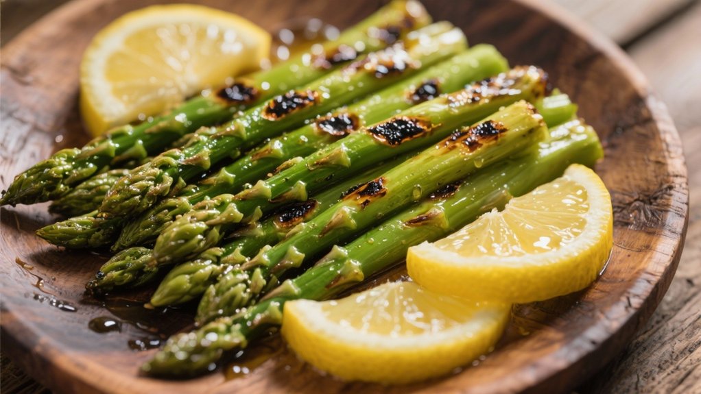 grilled asparagus with lemon