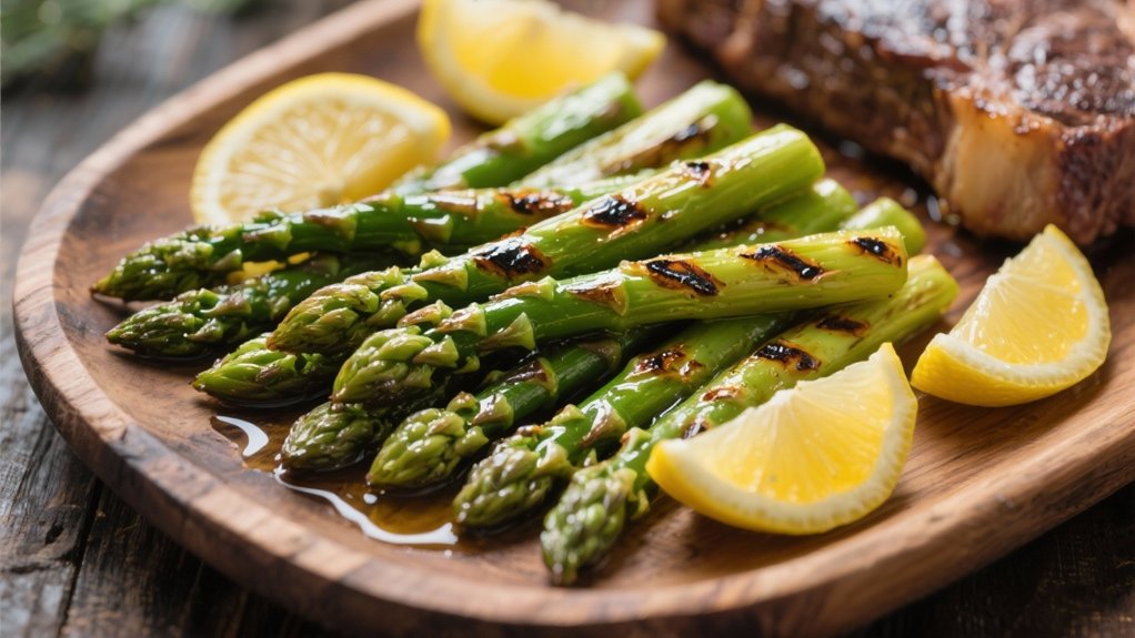 grilled asparagus with lemon