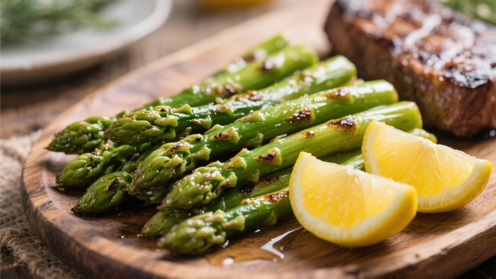 grilled asparagus with lemon