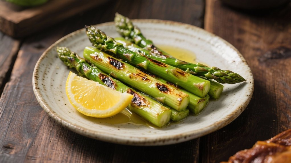grilled asparagus with lemon