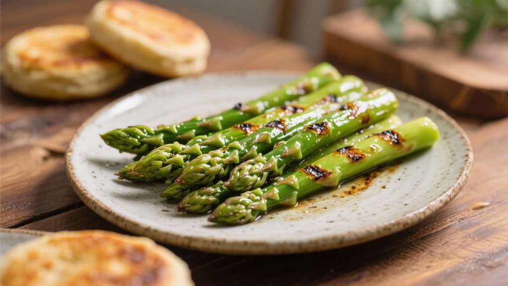 grilled asparagus with lemon drizzle