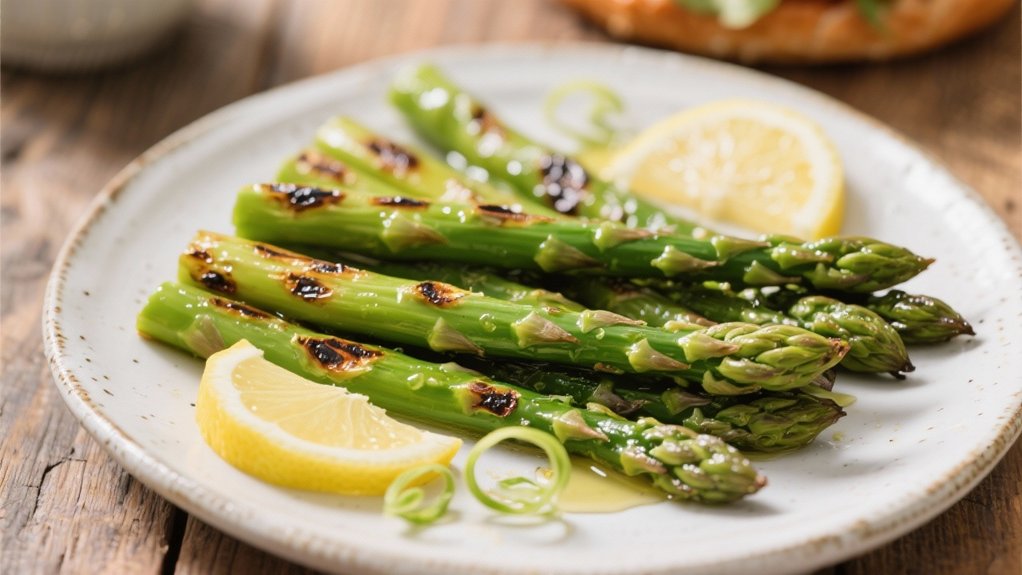 grilled asparagus with lemon