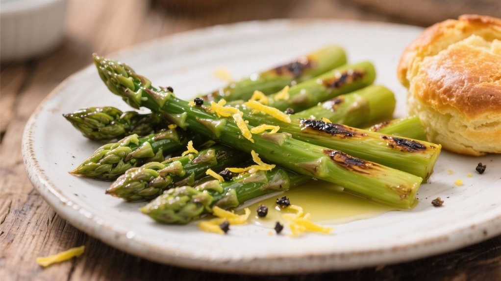 grilled asparagus with lemon