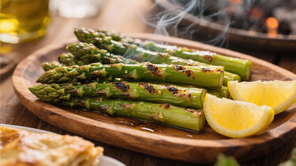 grilled asparagus with lemon
