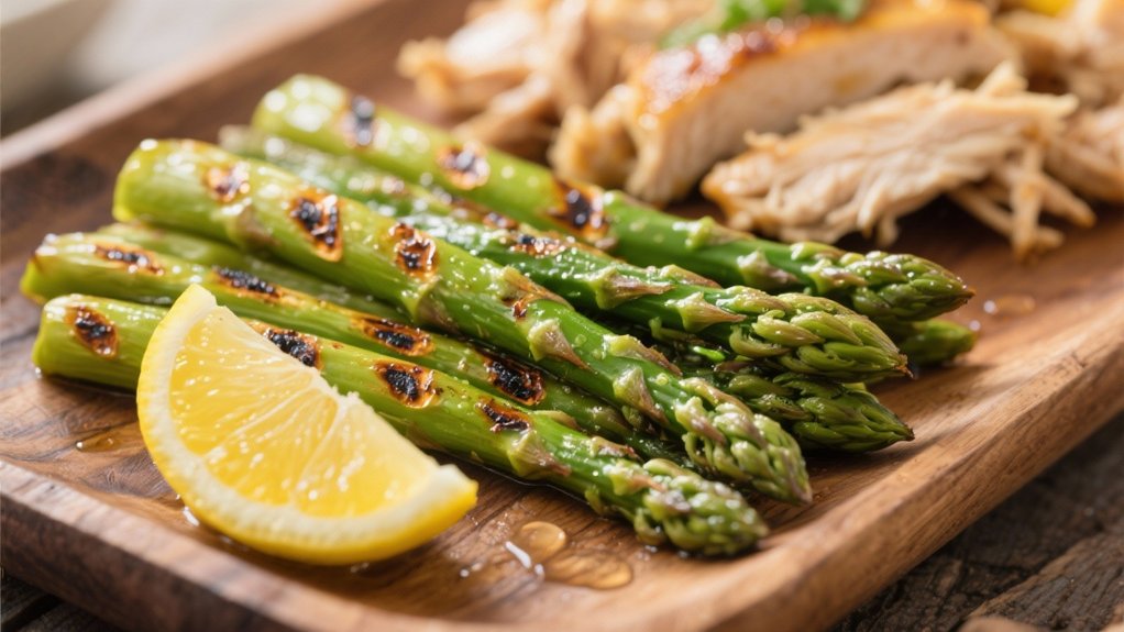 grilled asparagus with lemon