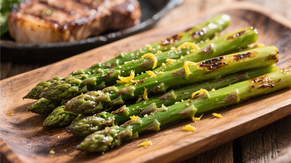grilled asparagus with lemon