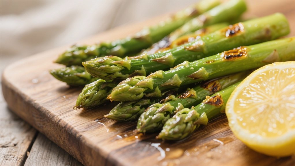 grilled asparagus with lemon