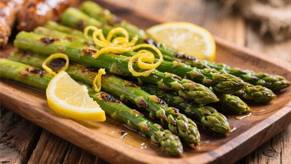 grilled asparagus with lemon