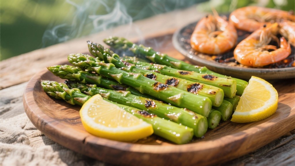 grilled asparagus with lemon